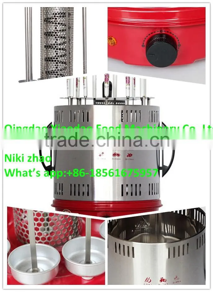 Portable electric rotary grill machine