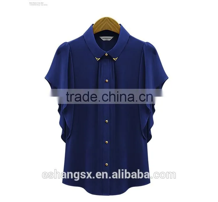 Ladies new design chiffon giant shirts