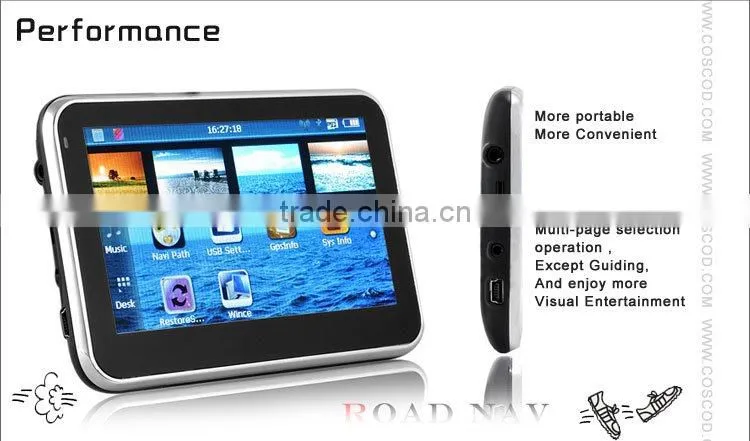 4.3 inch bluetooth gps