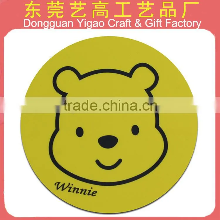 Various eco friendly 2d PVC animal coaster for home decoration gifts