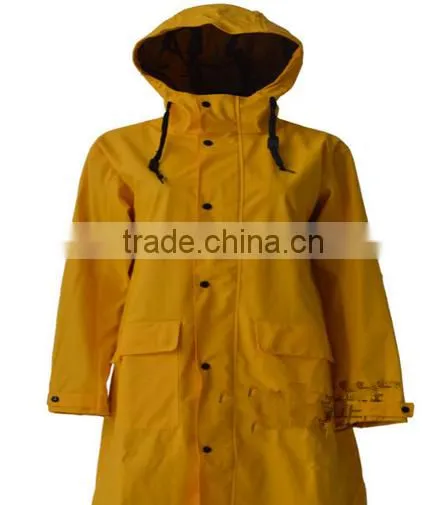 women fashion PU raincoat high quality
