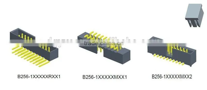 Dongguan factory 2.0mm pitch dual row superior quality straight box header