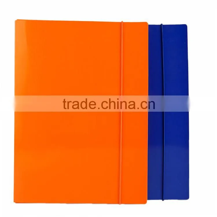 2016 New Design Fashionable Beautiful File Pocket A4 Size Paper File Holder With elastic