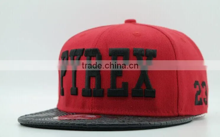 Custom snapback hats wholesale/snapback cap/custom snakeskin snapback