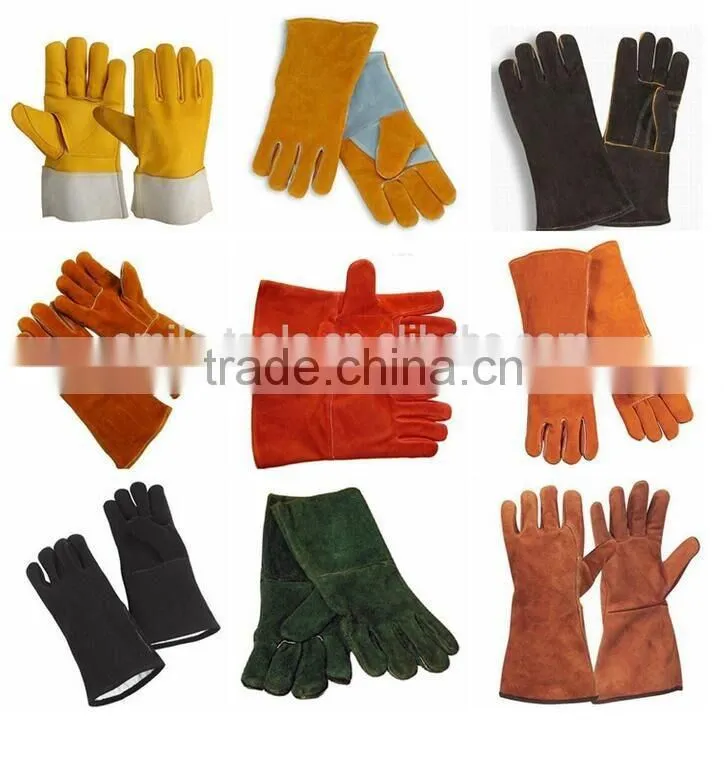 Half hand leather gloves esd glove