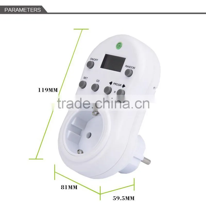 110v-230v minute electrical timer, programmable multi electrical timer switch outlet