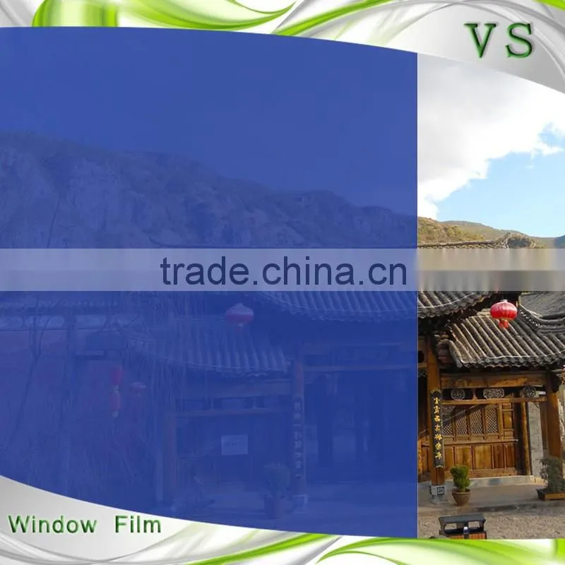Decorative PET tranparecy static deep blue Color PET Film