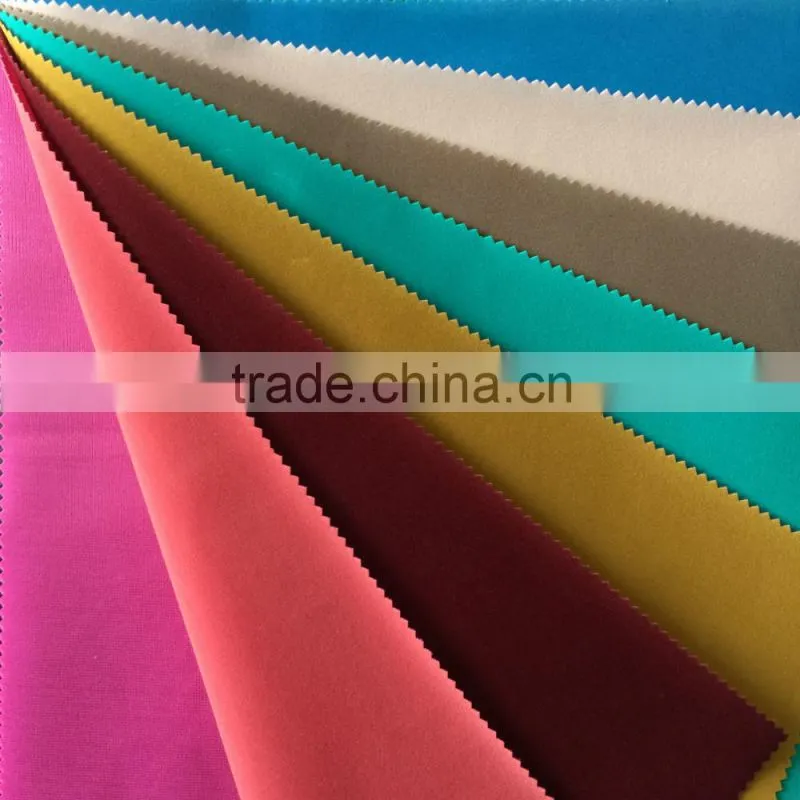 knitted polyester plain flock fabric for cushion