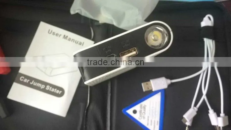 Thin Car Emergency Power bank, battery charger 8000mAh slim Mini Jump Starter 12v car jump starter Power Bank for Car Jump Start