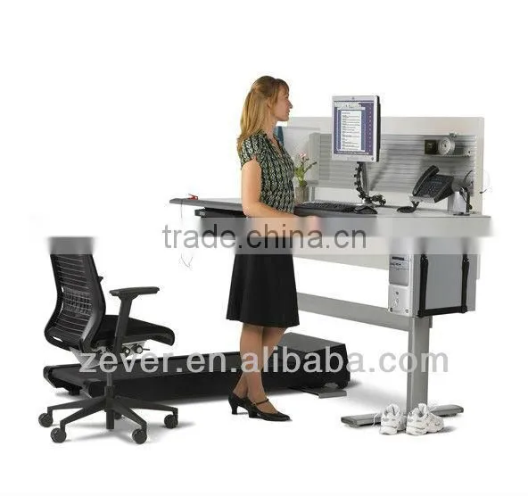 Ergonomic office walking machine workstation