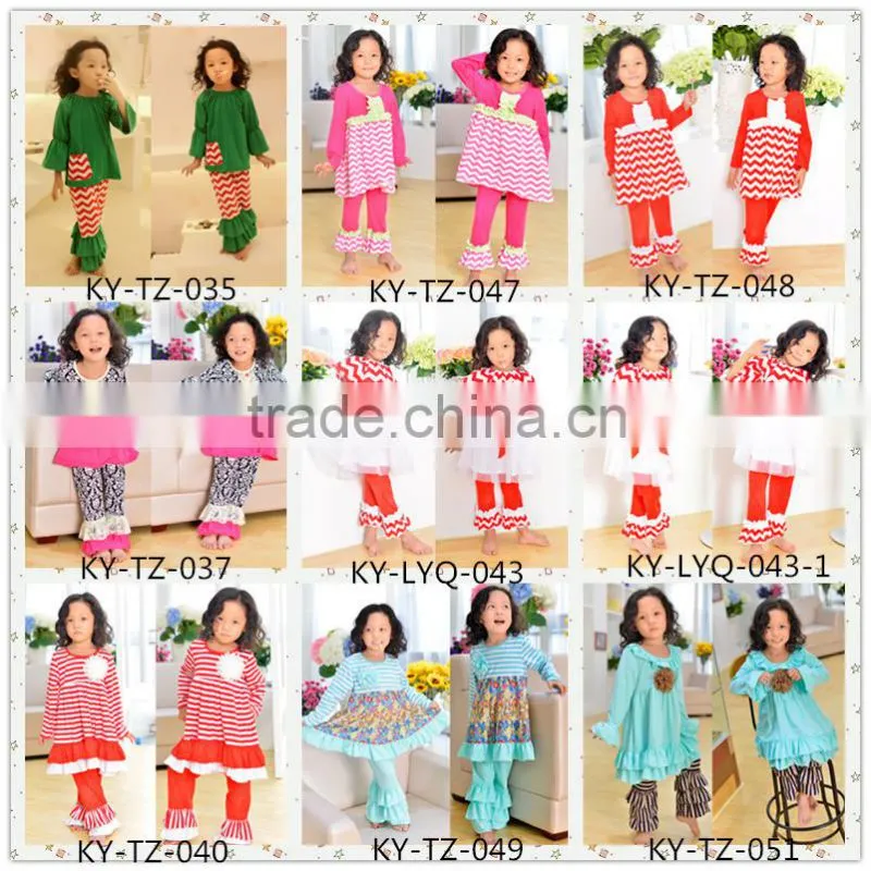 Wholesale lovely girls clothes boutique clothing high quality kids clothes