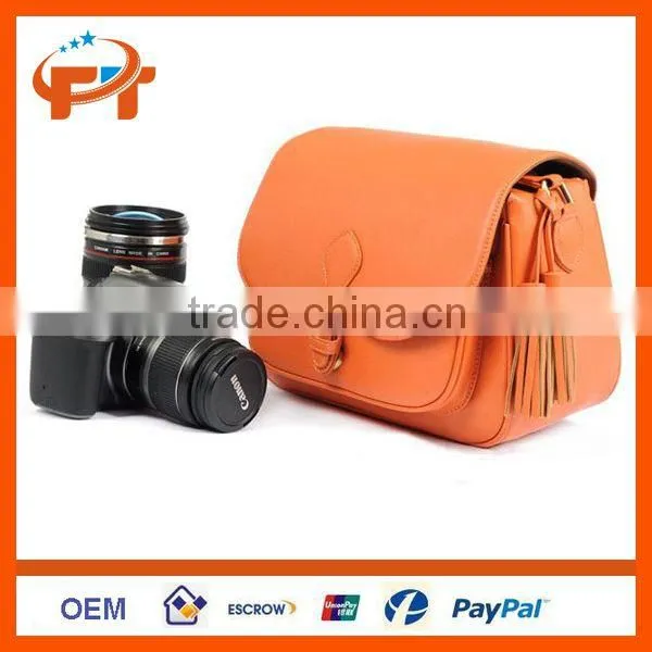 PU Leather DSLR SLR Camera Case Bag For Olympus