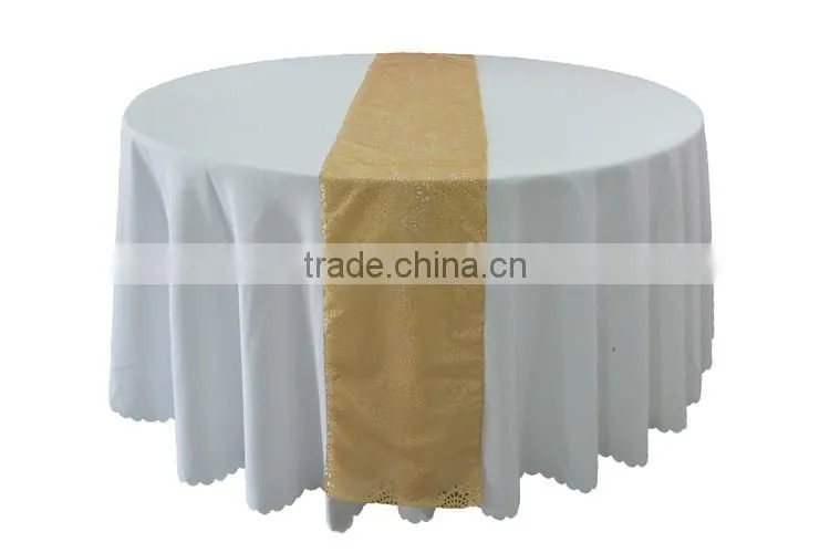 Wedding laser cut felt table runner for round tables