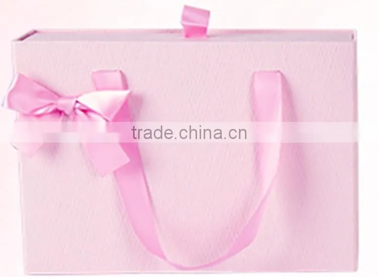 China supplier 2016 customized wholesale luxurious packaging cardboard paper gift boxes with bowknot