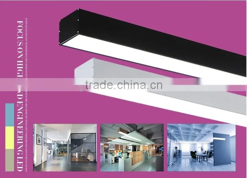 led linear pendant light/LED office pendant light/Linear suspended LED light 4000ml
