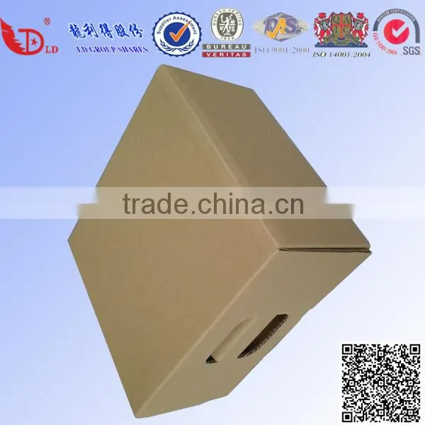 Water -Proof,Recycle Eco-friendly Paper Material Carton Box Corrugated box With Handle