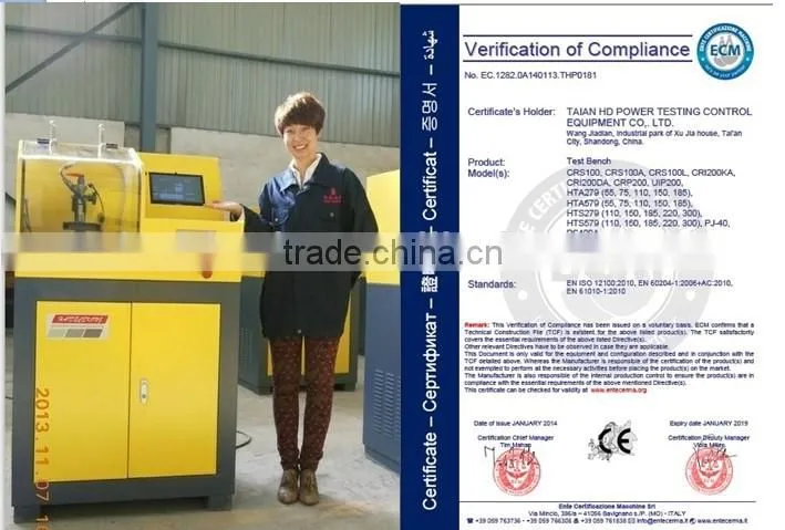 CRI200DA Common Rail Injector Test Bench for solenoid and piezo injectors