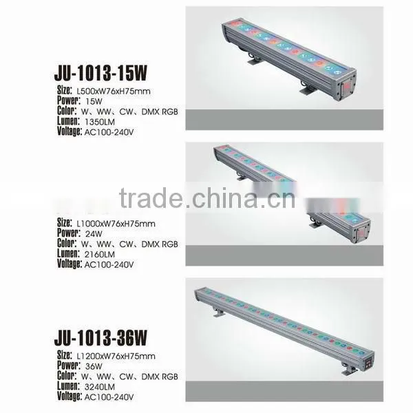2013 New Design IP65 15W RGB Epistar led wall washer (JU-1013-15W)