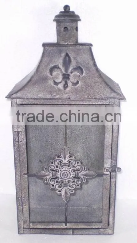 KS4283F- rectangle metal candle lantern