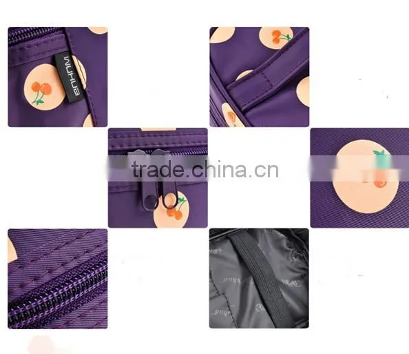 promotional purple cosmetic bag/makeup bags