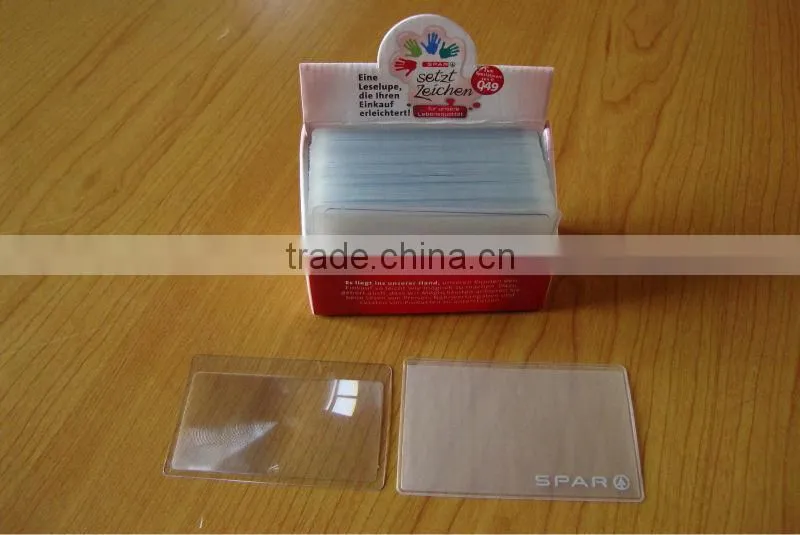 PVC Fresnel Lens Card Magnifier Sheet