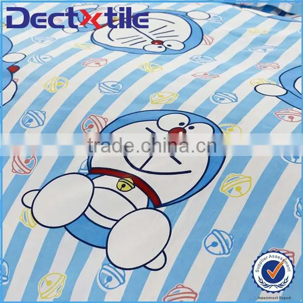 cartoon fans cute doraemon printing fabric with logo printing