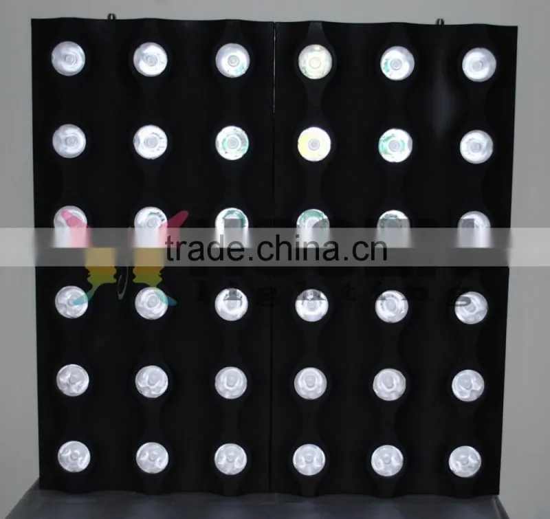New product 6x6 36eyes 3W Golden matrix light Hanging for rental business HS-LBL3603