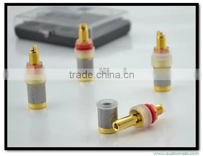 Audiocrast AB-303(G) High End Gold Plated Binding Post speaker connector Power Amplifier Connector