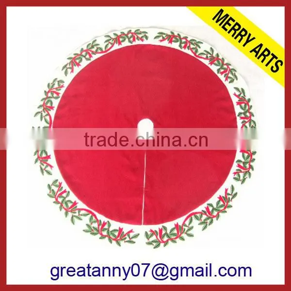futian market yiwu china cheap green christmas sequin tree skirt