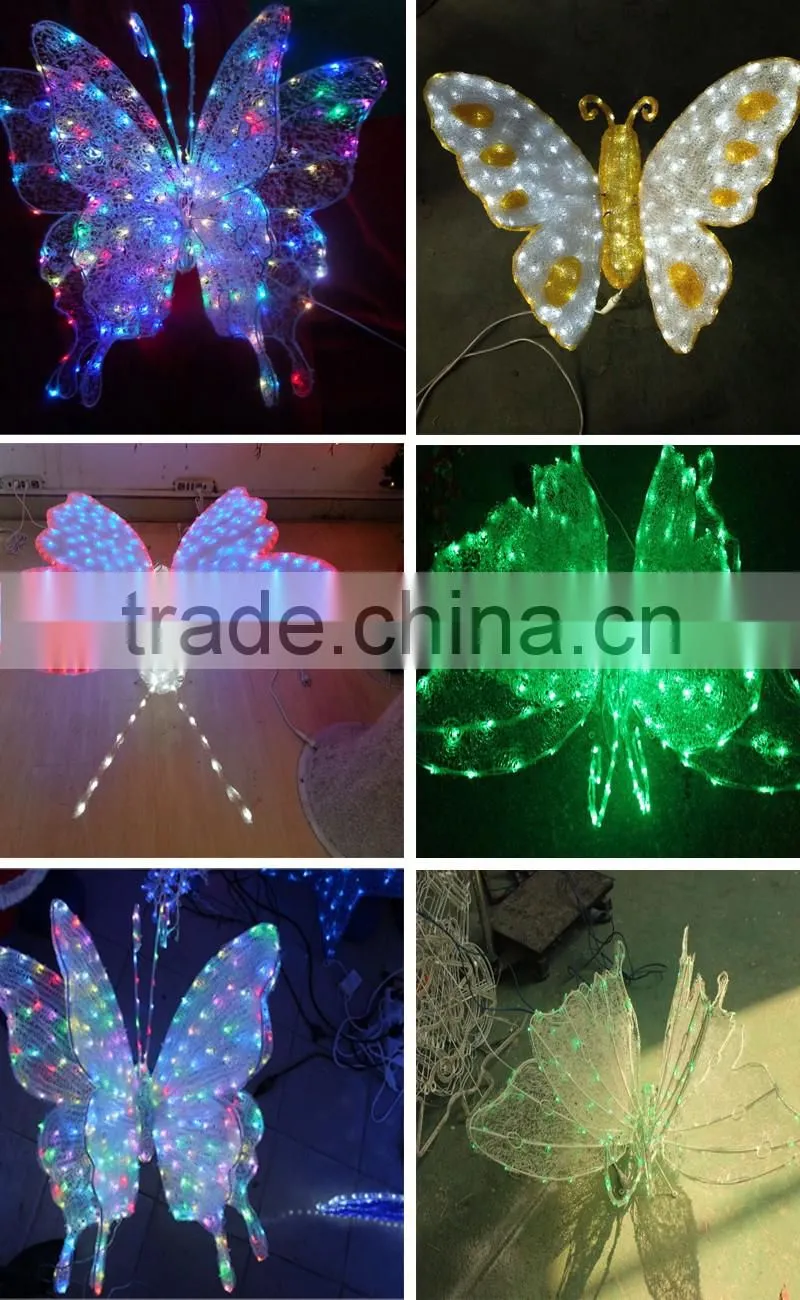 Led animated artificial flying butterfly