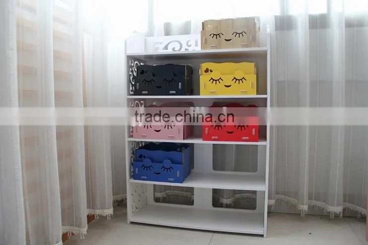 News Arrivel daily use item storage bins MDF storage box for girls comestic
