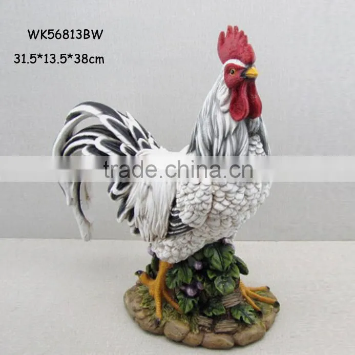 Hot selling polyresin garden decorative hens