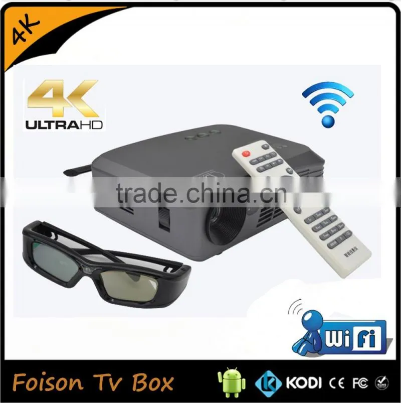 Smart DLP Style full hd 3d led projector 4k home theater projector with CE Rohs certification