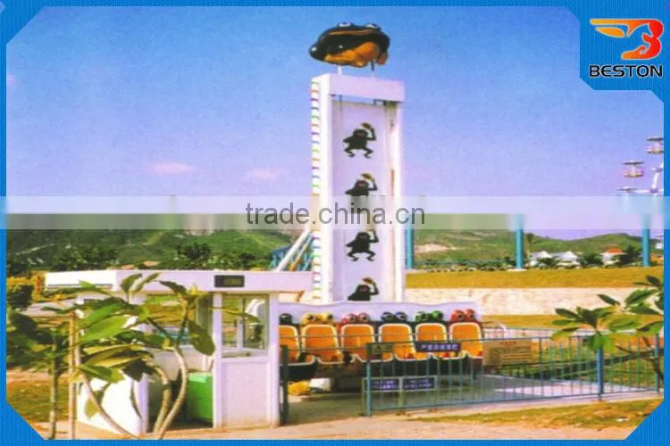 Amusement Jumping Hopper Frog drop tower rides, Mini free fall Tower