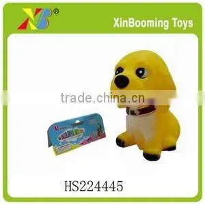 7.5" soft plastic toy dog model for kids