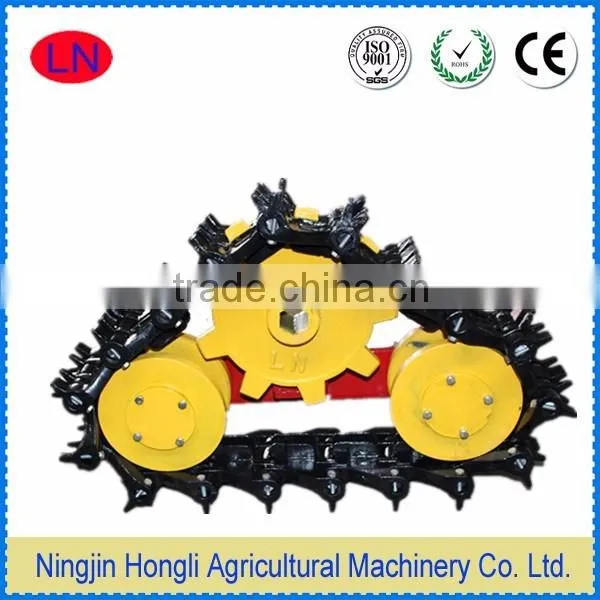 metal / rubber crawler tracks carriage for tiller cultivator