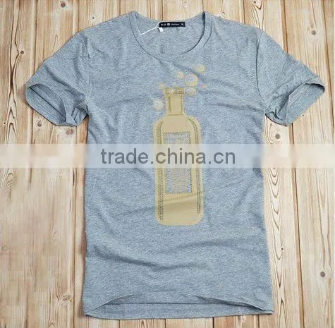 2016 fashion men 100% cotton t-shirt