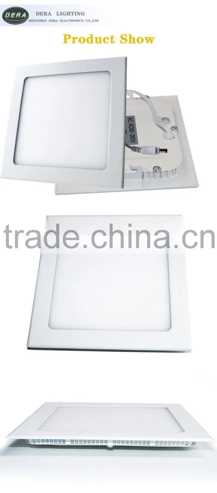 New unique design high lumen factory price led panel lights 120*120mm 6w LED panel lighting made in China