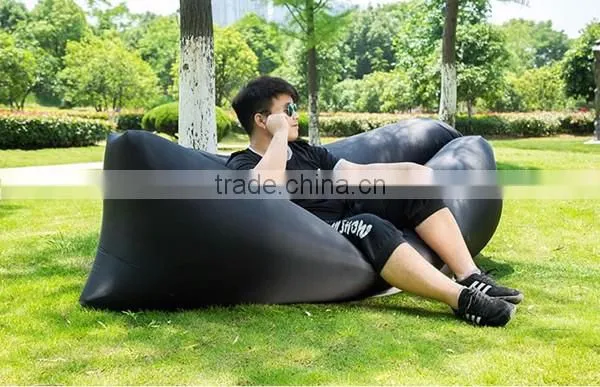 gadgets 2016 newest banana sleeping bag nylon fabric for inflatable sun lounger