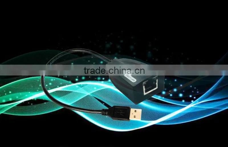 USB2.0 Male to Lan RJ45 Card Female Ethernet 10/100Mbps Wired Network Lan Cable Adapter