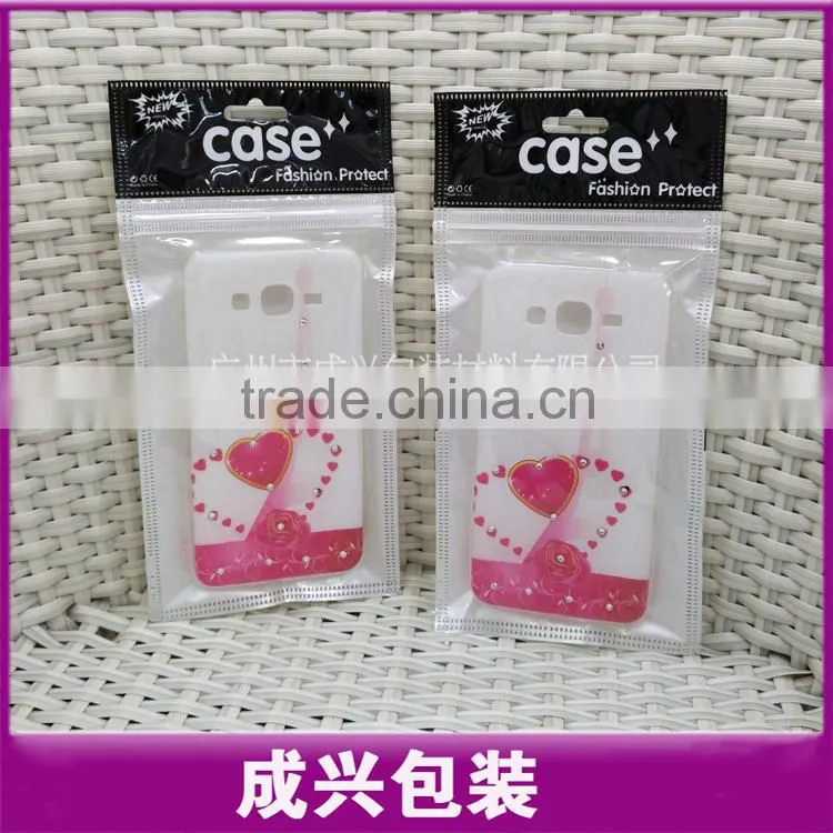 printing header poly bag white plasic bag with zipper clear mobile case plastic zipper bags with hanger