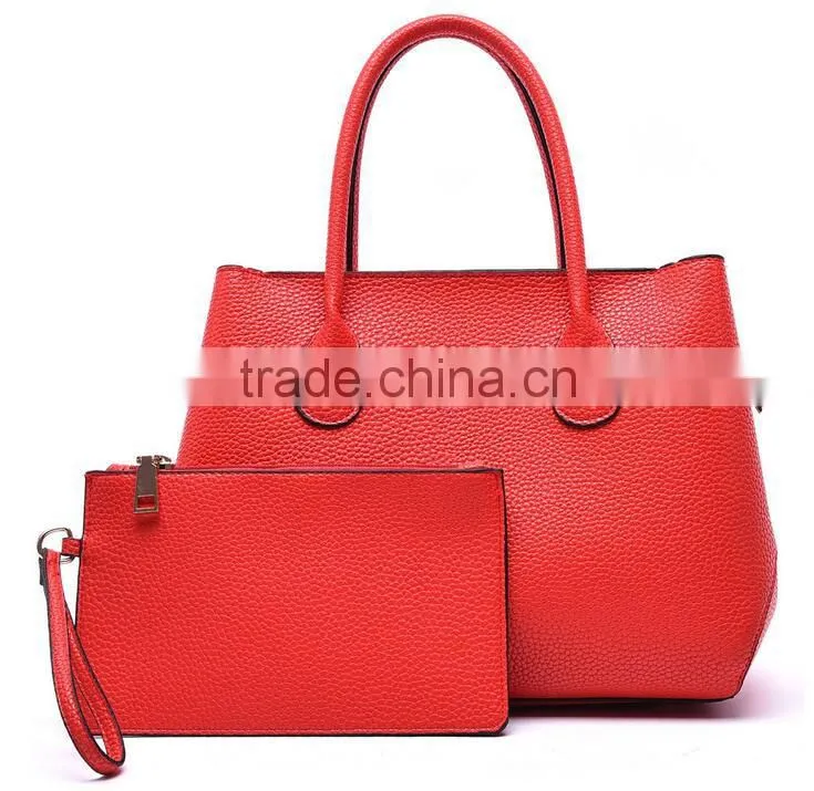 China wholesale PU handbags lady tote bags set women bags set