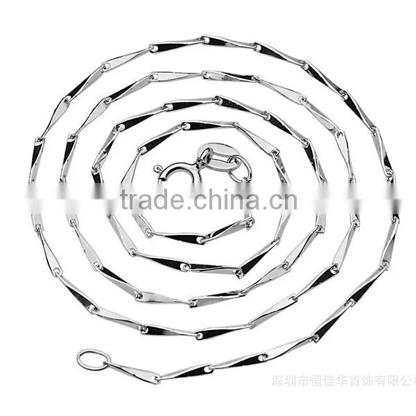 silver necklace for men with pure silver rough chain without pendant