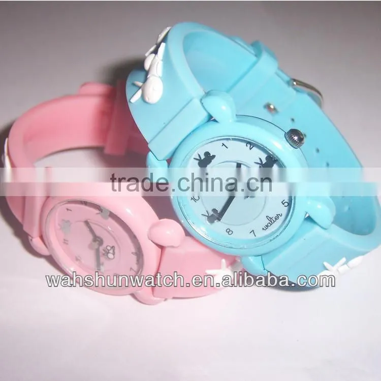 kids promotional 3D bracelet watch without second hands