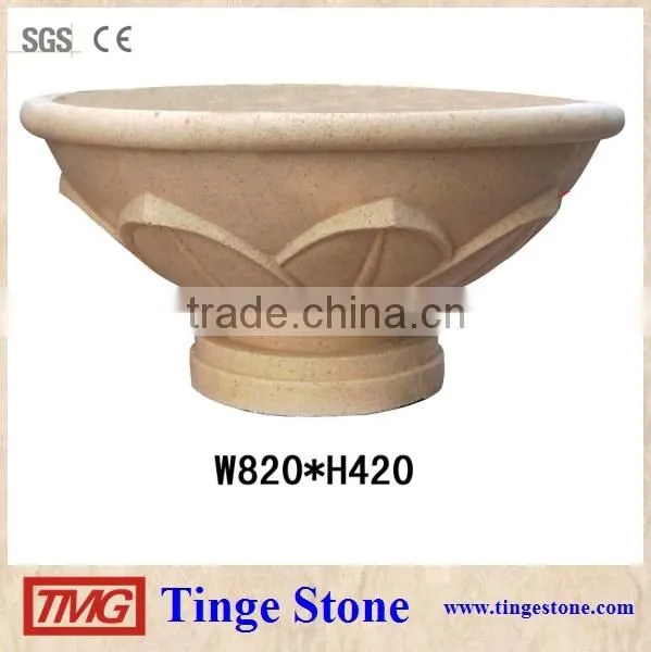 Natural Sandstone Garden Flower Pots