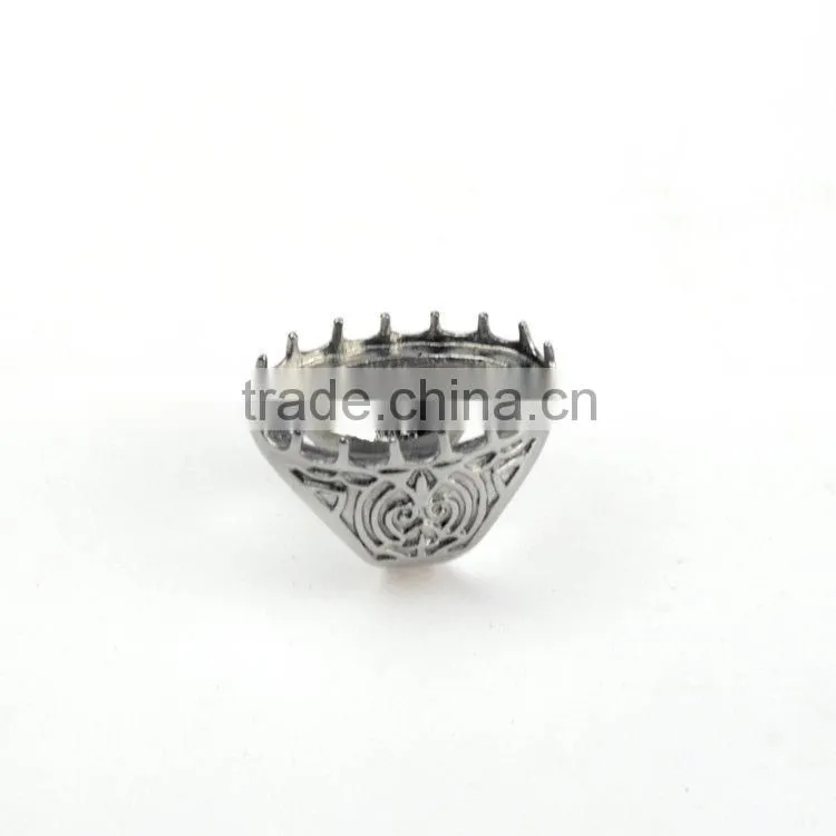 OEM projects 2015 Wholesale Indonesia rings hot sell gemstone titanium rings