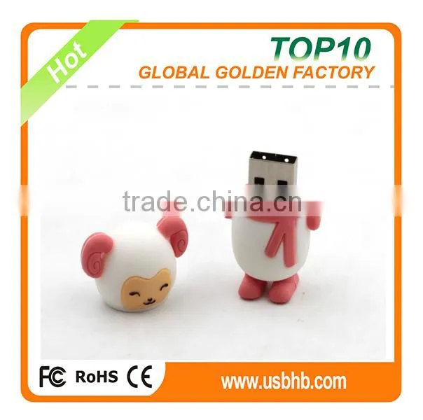 2015 New arrivel customized lovely promotion gift sheep baby style usb flash drives