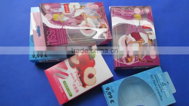 2016 Soft crease clear pvc packaging box