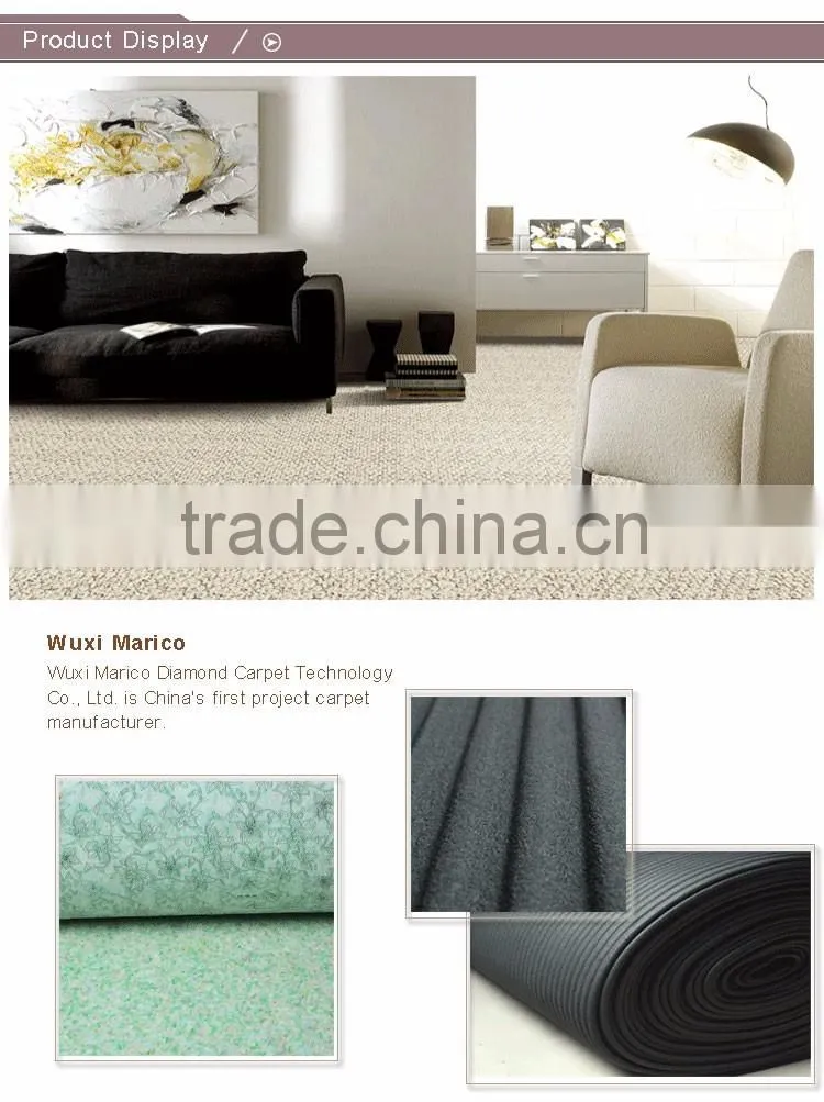 Moistureproof Rubber Carpet Flooring Underlay