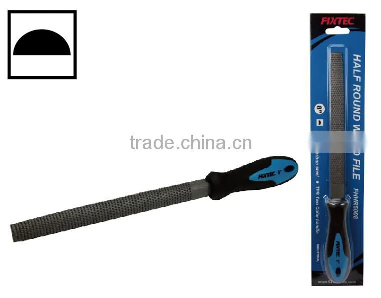 Fixtec High Quality Carbon Steel Flat/Half Round/Round Wood File